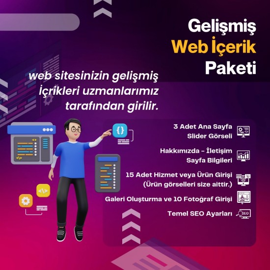 Gelişmiş İçerik Giriş Paketi - Kapsamlı İçerik ve Temel SEO Desteği Gelişmiş İçerik Giriş Paketi - Kapsamlı İçerik ve Temel SEO Desteği