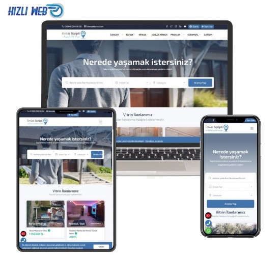 Emlak Sitesi V4 - Sınırsız Dil Destekli Responsive Emlak Scripti Emlak Sitesi V4 - Sınırsız Dil Destekli Responsive Emlak Scripti